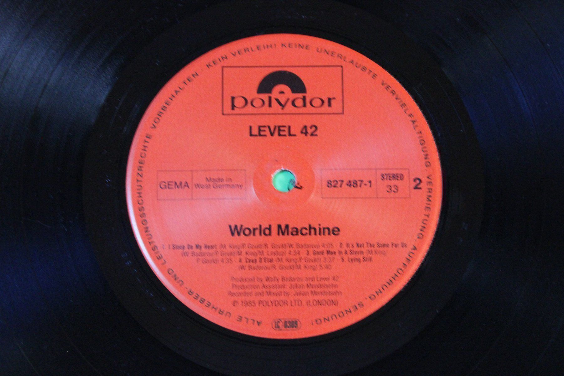 Schallplatten: Level 42 - World Machine  LP Vinyl (12") 1985 – Gebraucht aus Tübach von JamesStone 5