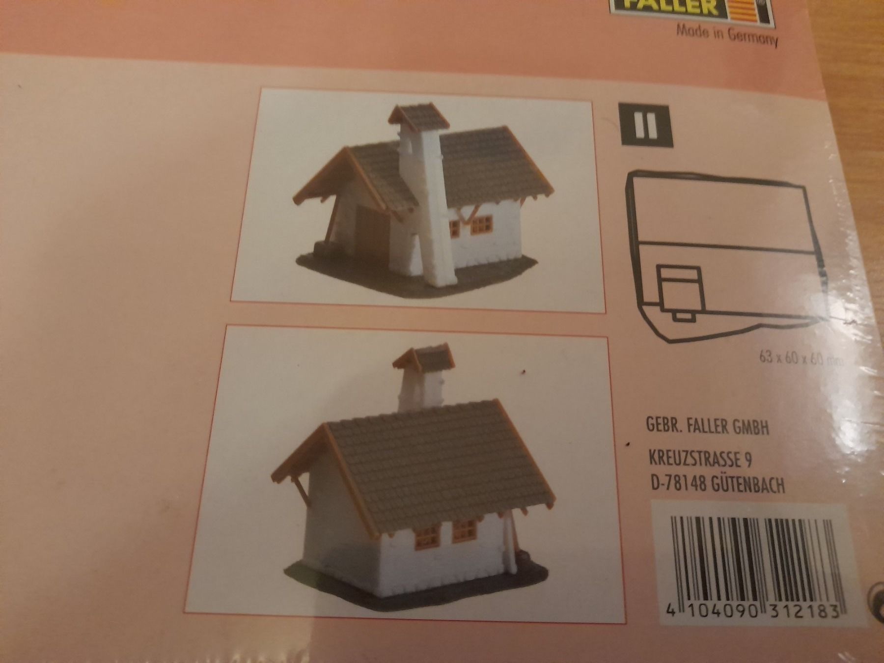 Faller Modelleisenbahnen: Faller HO Bausatz 27 tlg. Kapelle – Neu und originalverpackt aus Lustmühle von chevi03 1
