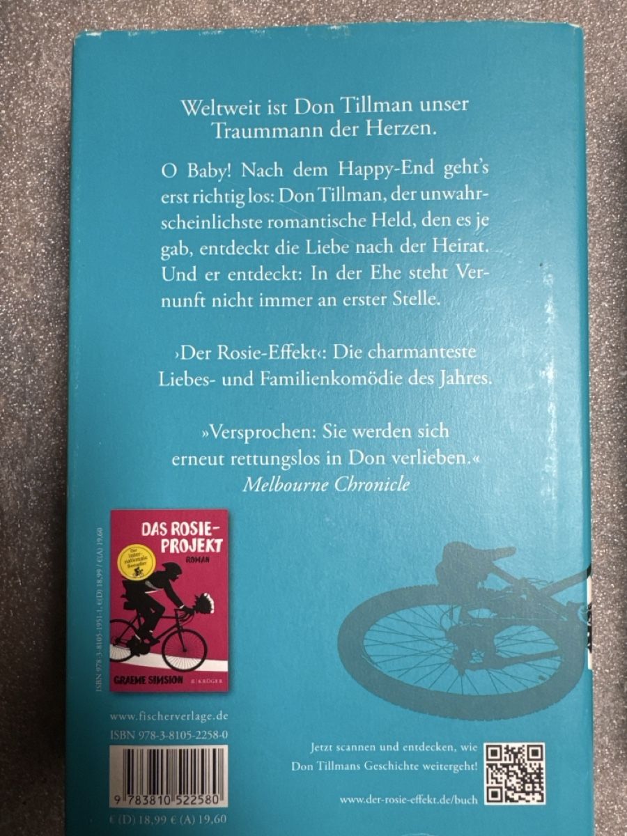 Livres: Graeme Simson Der Rosie-Effekt          Buch – D'occasion à Zürich par Smarties13 3