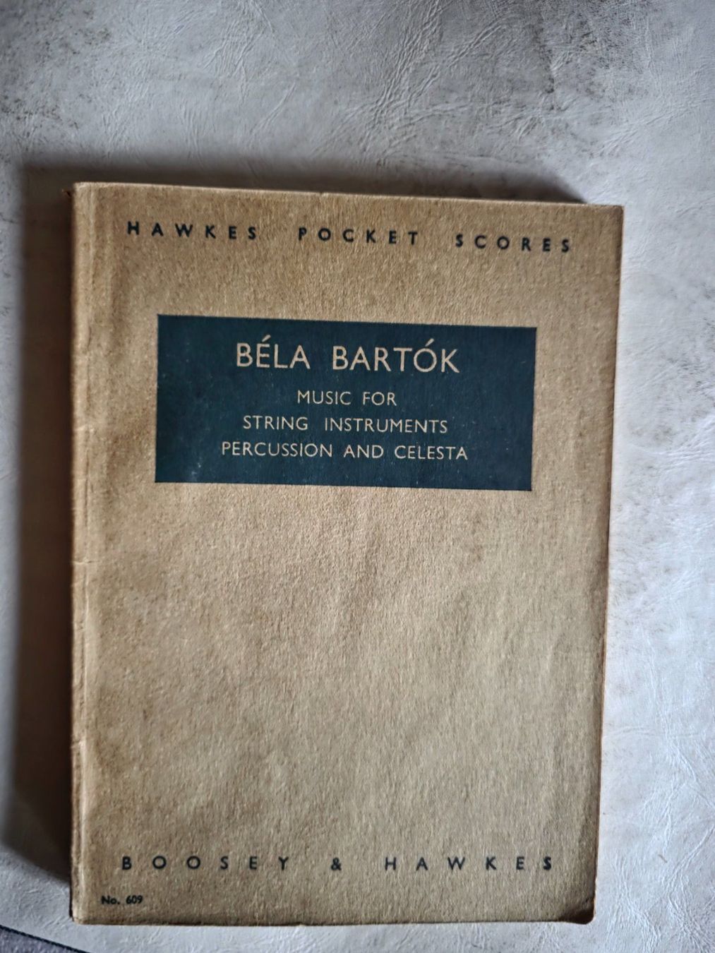 Libri: Bela Bartok - Hawkes Pocket Scores  609 - 1939 – Usato da Walterswil BE venduto da Lonitti