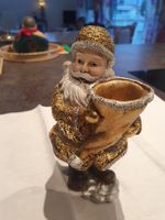 Goldiger Samichlaus / Weihnachtsmann Figur für Kerzen 🎅!