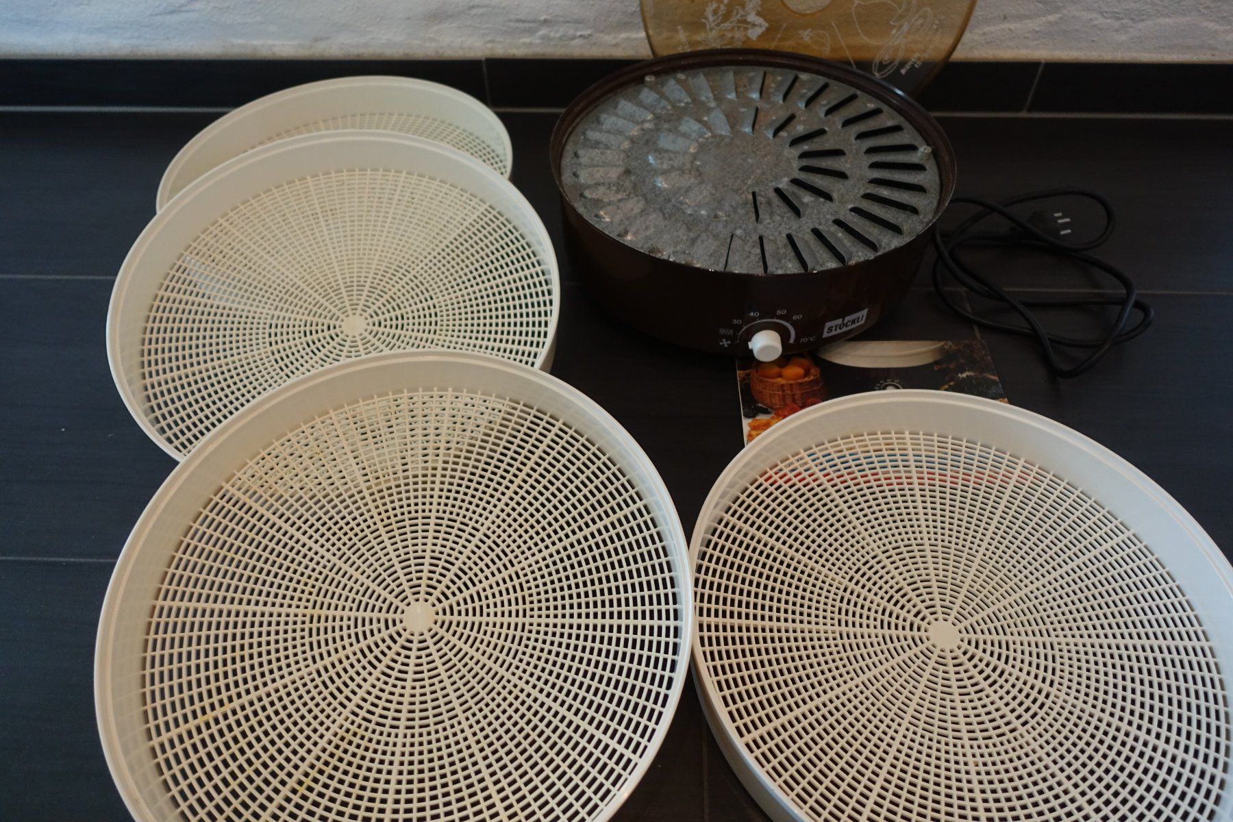 Stöckli Elettrodomestici da cucina: Dörrex Stöckli mit 4 Gitter und Deckel – Usato da Belp venduto da Mazarron58 2