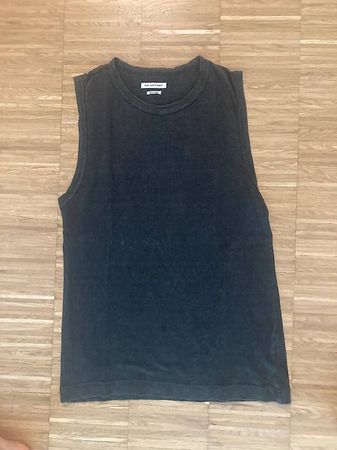 Isabel Marant Etoile Top aus Leine. Anthrazit. Grösse M