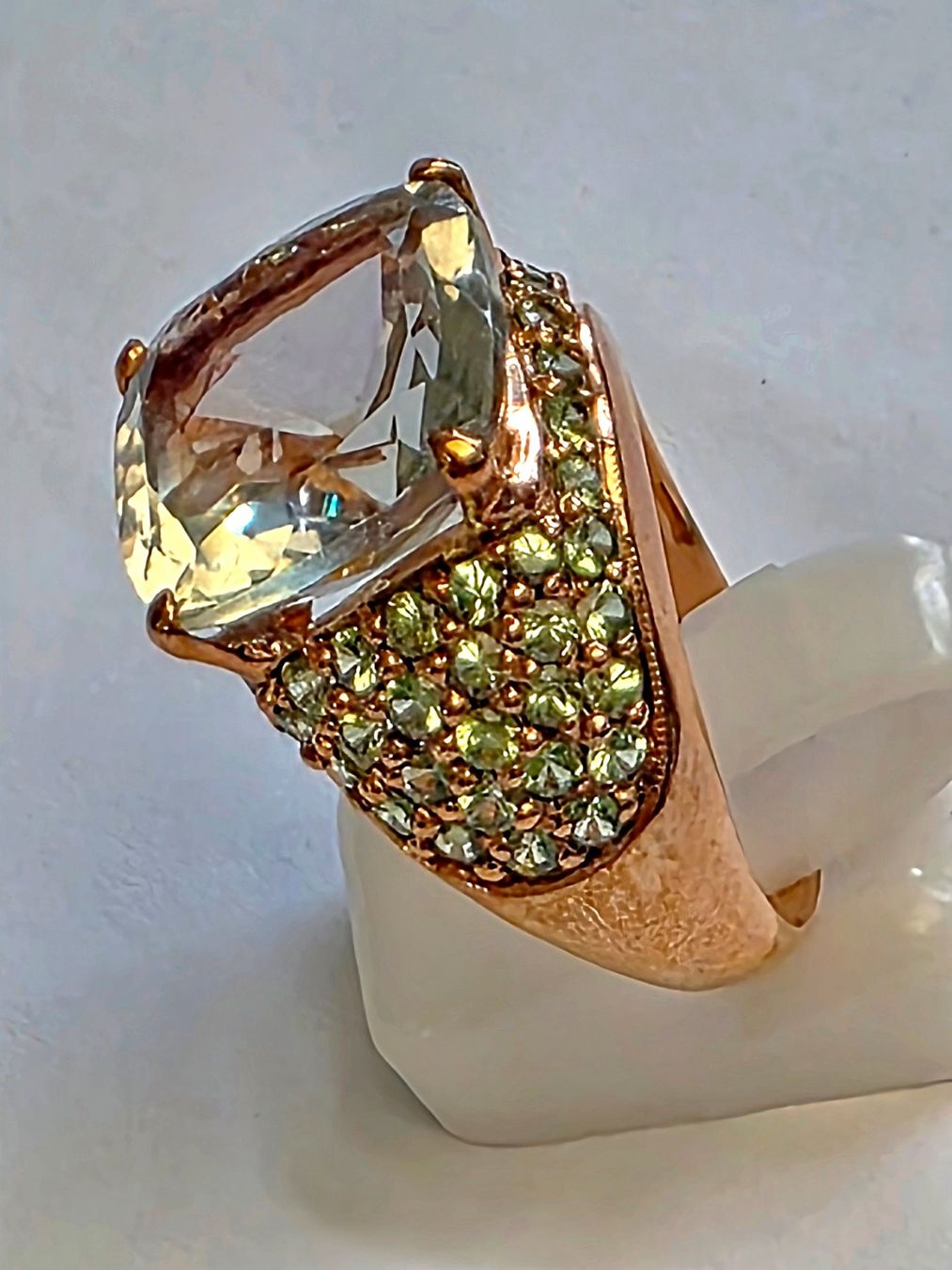 Bagues: Prasiolith Fingerring – Neuf (Voir description) à Zürich par Benedikt21 7