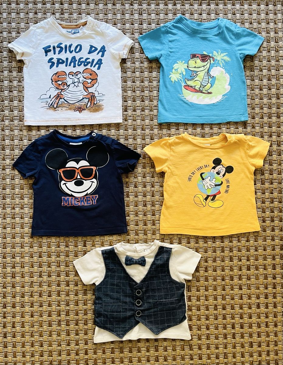 Camicie, Top & T-shirt: 5 T-shirts Taille 74 – Usato da Sion venduto da FashionStore3