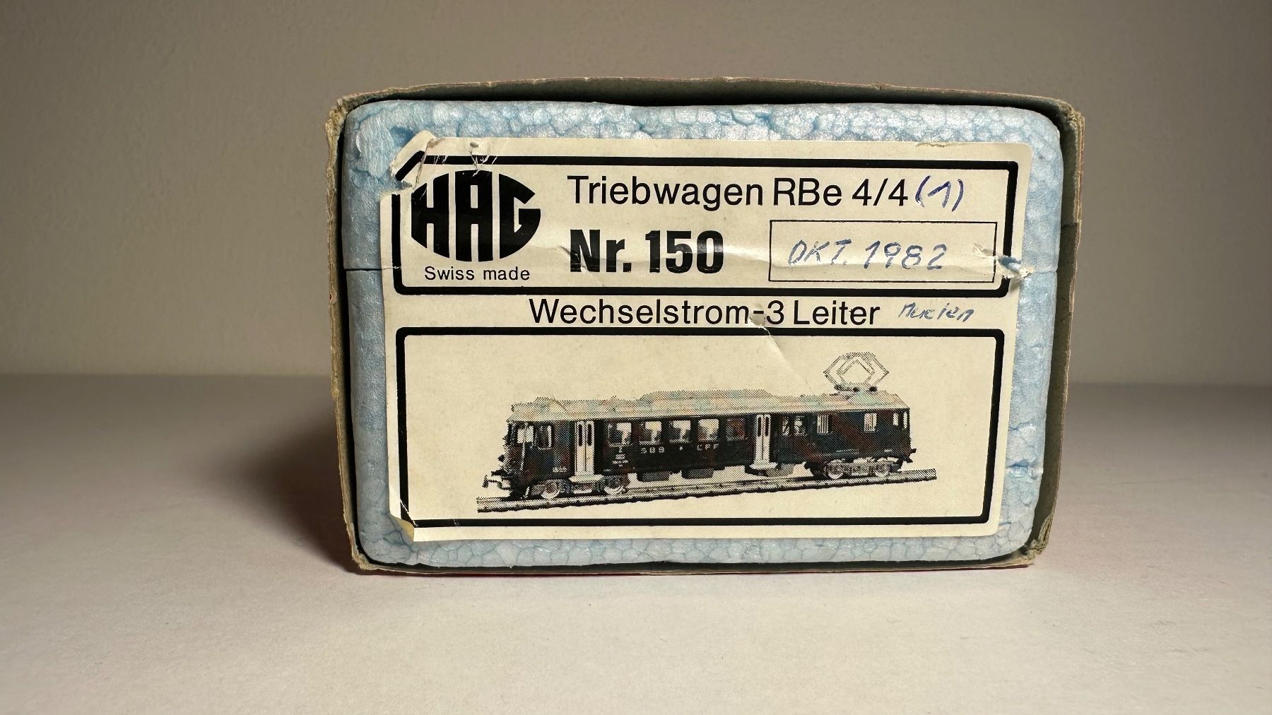 Hag Modellini di ferrovie: HAG Triebwagen BFe 4/4 SBB H0 – Usato da Biel/Bienne venduto da aquitaine 5