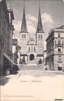 Luzern // Hofkirche circa 1910