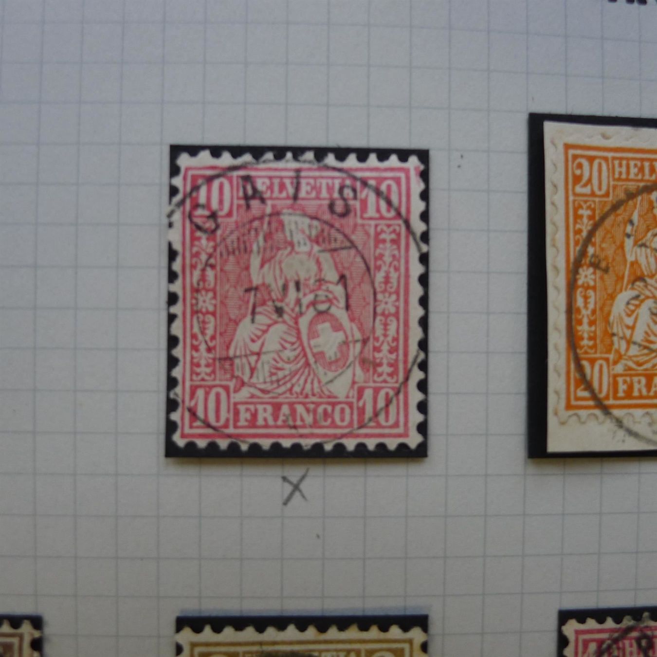 Alle Briefmarken: SITZENDE HELVETIA, tolle STEMPELSAMMLUNG – Gebraucht aus Sursee von Luzernerraute 8