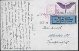 1929 ZEPPELIN Schweiz Fahrt frankiert F12 selten Top ab 1.-