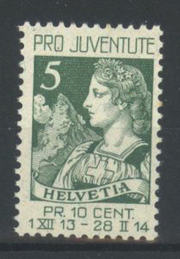 Alle Briefmarken: 1913, J1, Pro Juventute ** – Gebraucht aus Willisau von Vollstempel