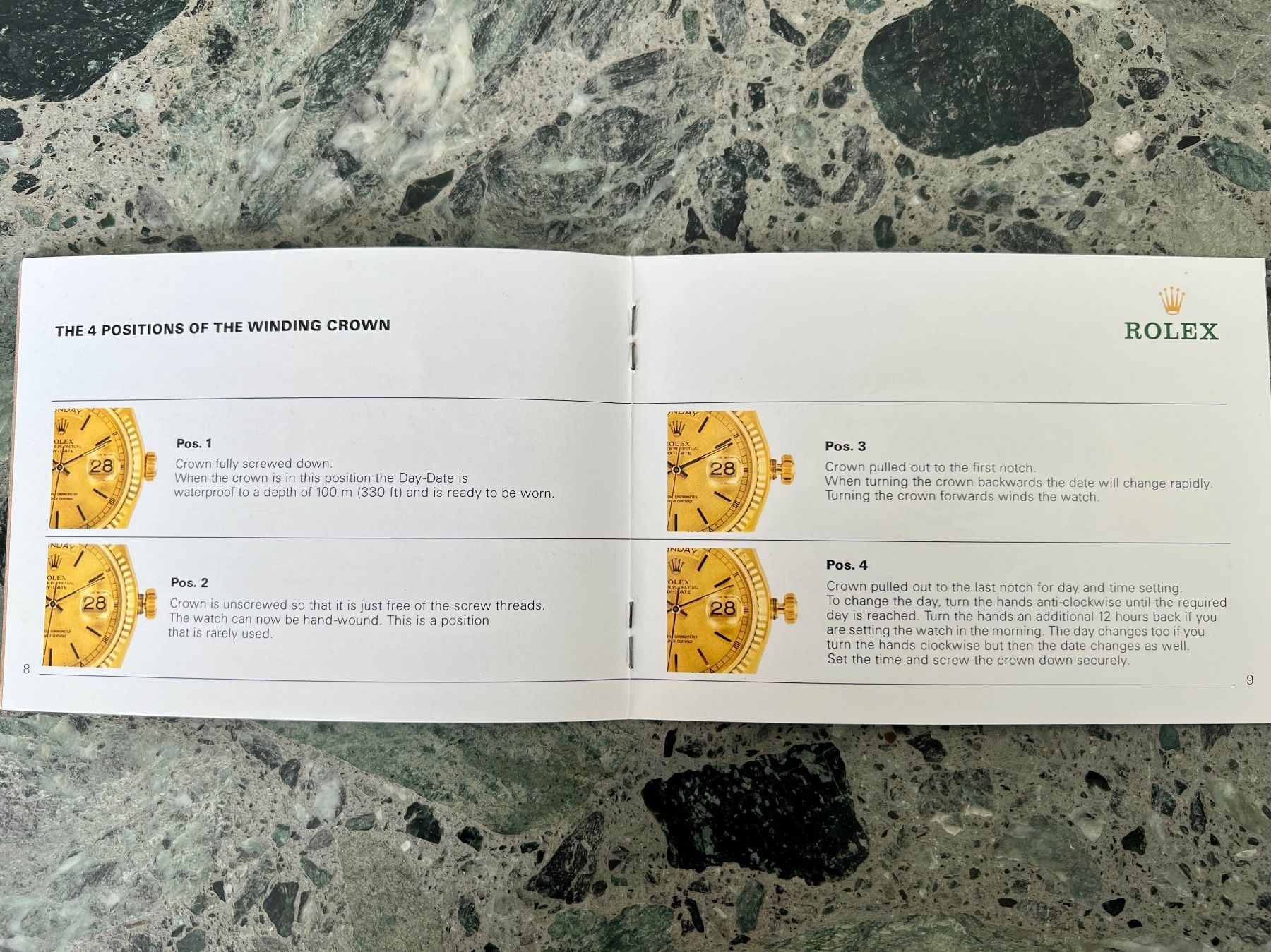 Rolex Orologi: ROLEX Day-Date Original Booklet, Mode d'emploi, English-1985 – Usato da Le Mont-sur-Lausanne venduto da LycaGallery 2