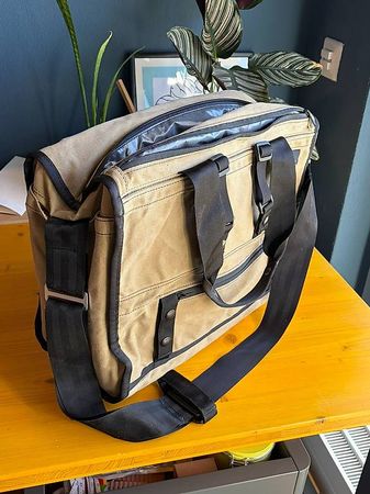 Mission Workshop Transit Duffle Brown Waxed Canvas Excellent