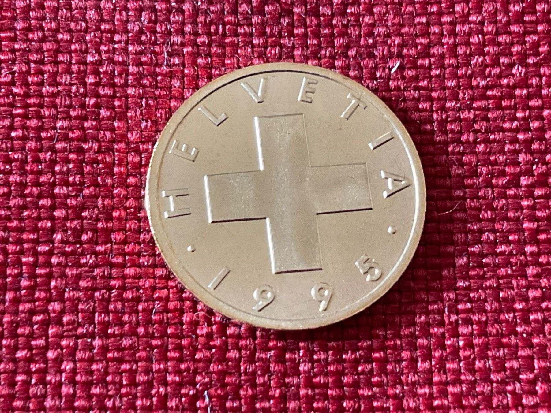 Tutti le monete: 7 Schweizer 1-Cent-Münzen von 1995 – Nuovo (secondo la descrizione) da Lugano venduto da Persepolis 2