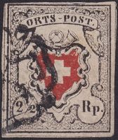 13II (ORTS-POST) frisches Stück von Zürich, Kat: 3'800.-