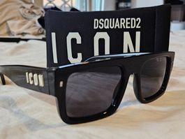 Dsquared2 ICON Lunettes de soleil surdimensionnées noires