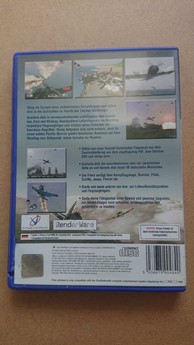 Giochi: Pacific Warriors 2 Dogfight PS2  – Usato da Chur venduto da FreakofRarity 1