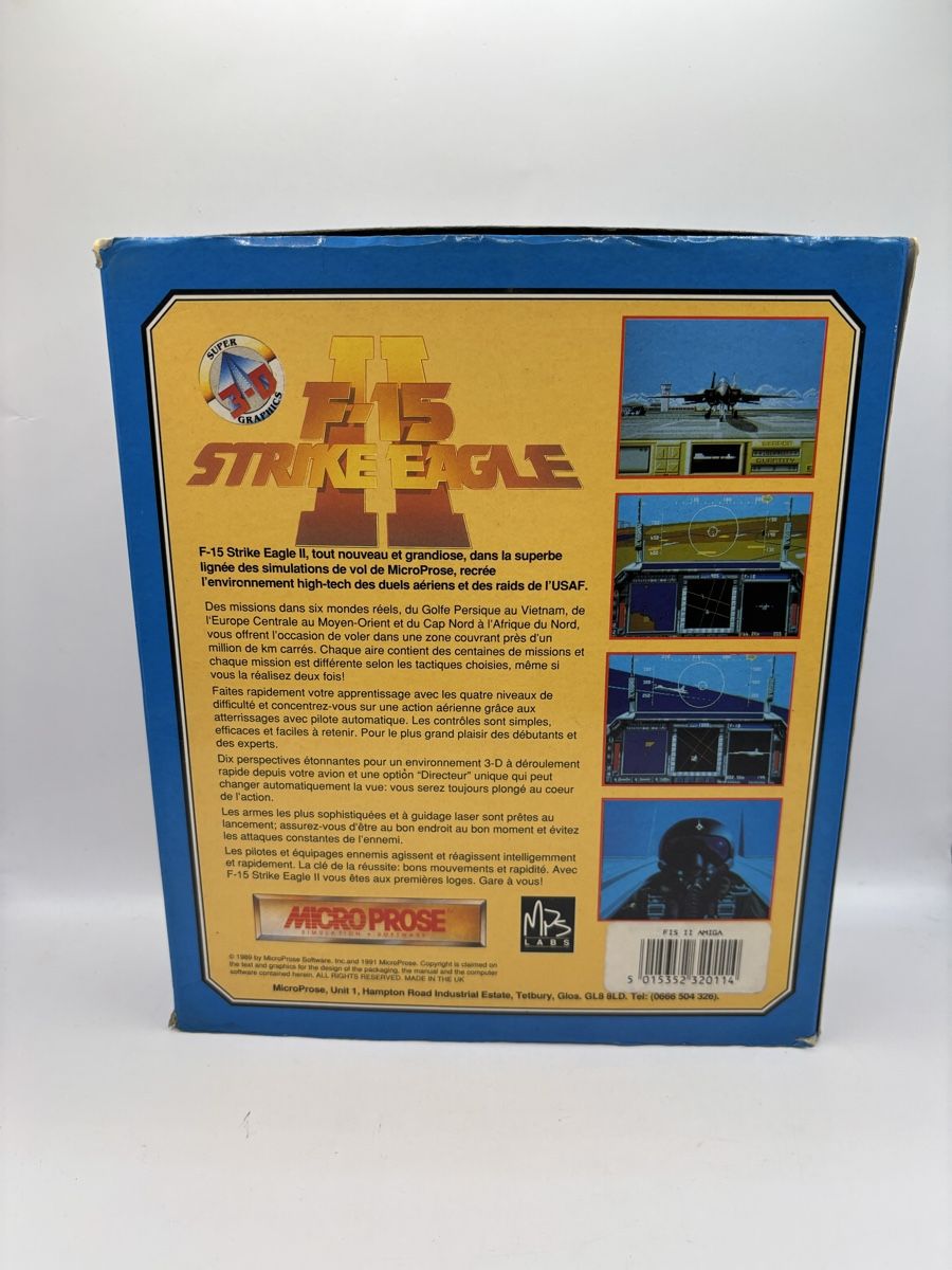 Spiele: Big Box PC Vintage F15 Strike Eagle II Amiga Atari ST – Gebraucht aus Genève von sho_67qj 2