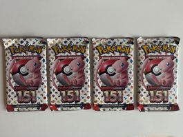 Pokémon 151 Booster Deutsch (4 Stück)