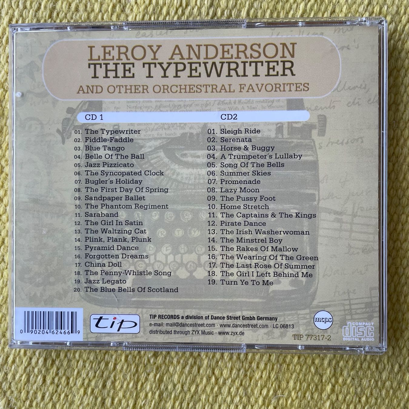 CD: LEROY ANDERSON-2CD THE TYPEWRITER – Usato da Rorschacherberg venduto da CD-Roli 1
