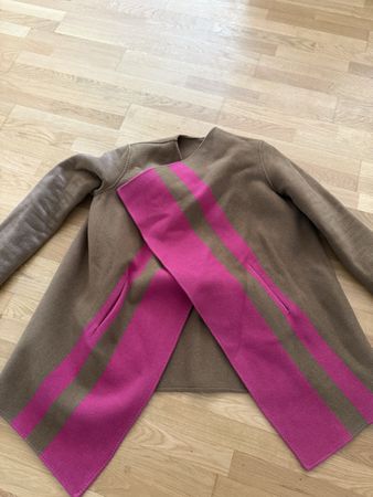 Damen Mantel CLOSED Grösse M Wolle  braun pink