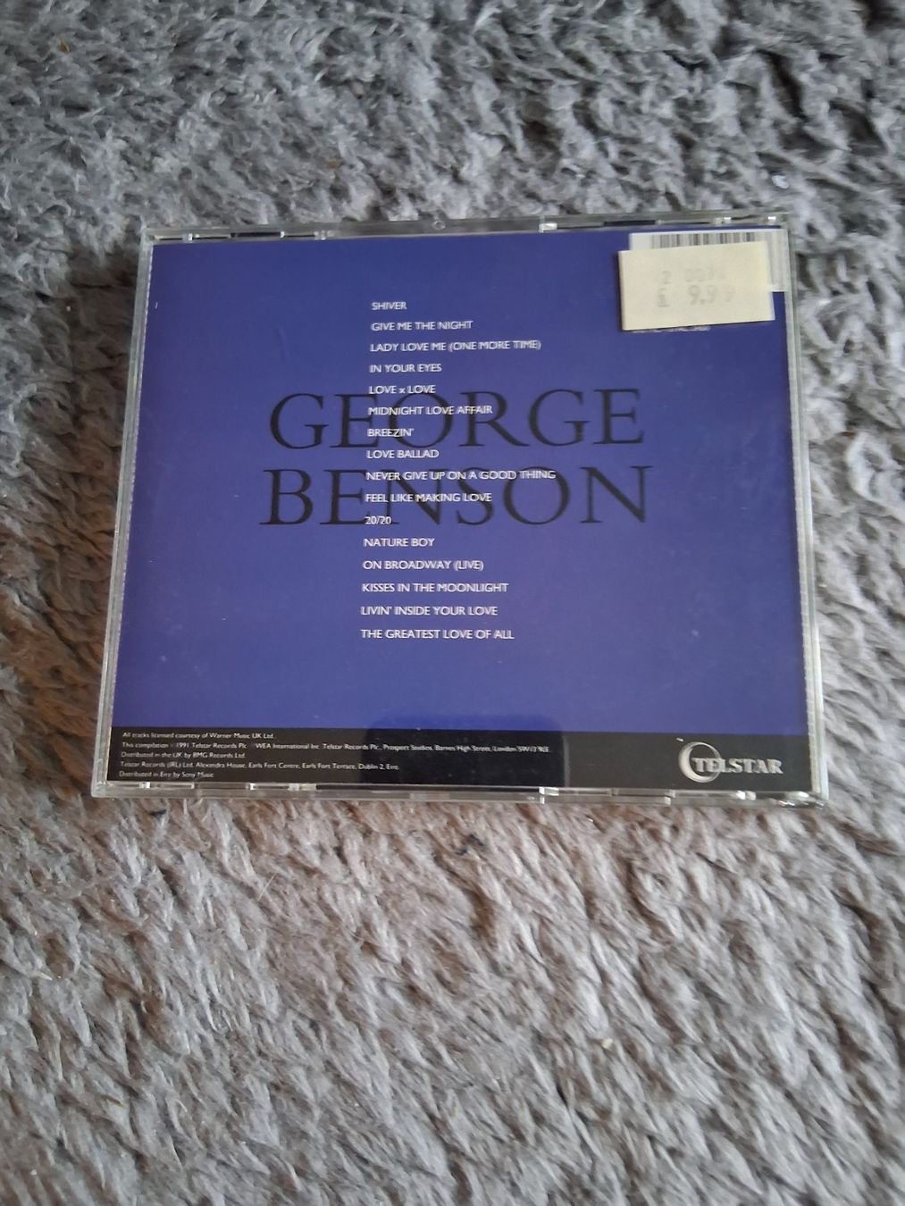 CD: GEORGE BENSON     MIDNIGHT MOODS      CD – Usato da Wetzikon ZH venduto da Ramones01 1