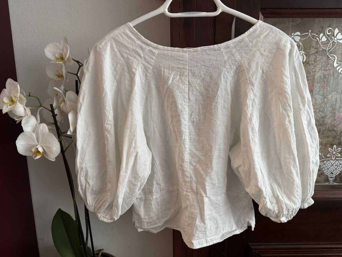H&M Camicette: H&M Leinen Blend Bluse Top – Usato da Obfelden venduto da cesarina10 2