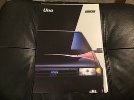 Fiat Uno Faltprospekt Oktober 1989