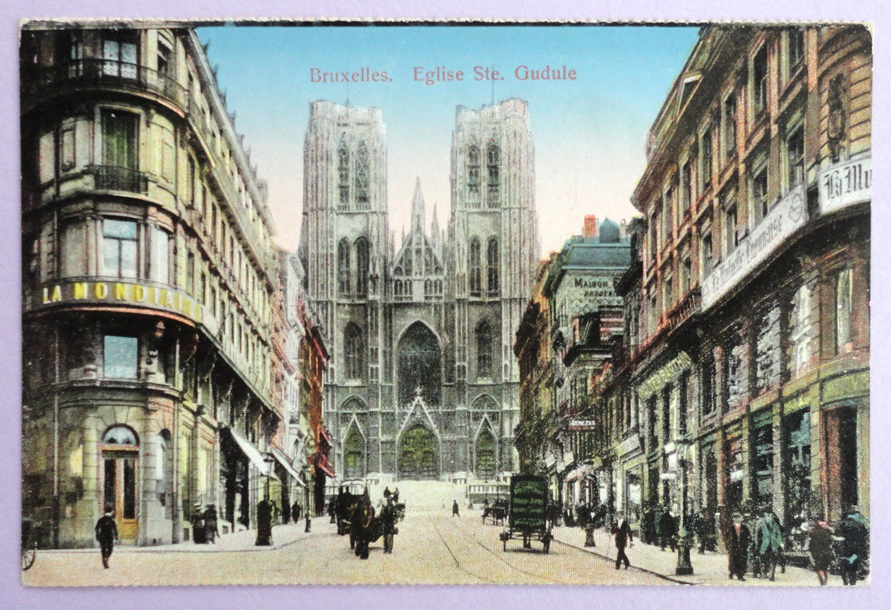 Cartoline postali: Bruxelles, Eglise Ste. Gudule – Usato da Fétigny venduto da Billy2miny