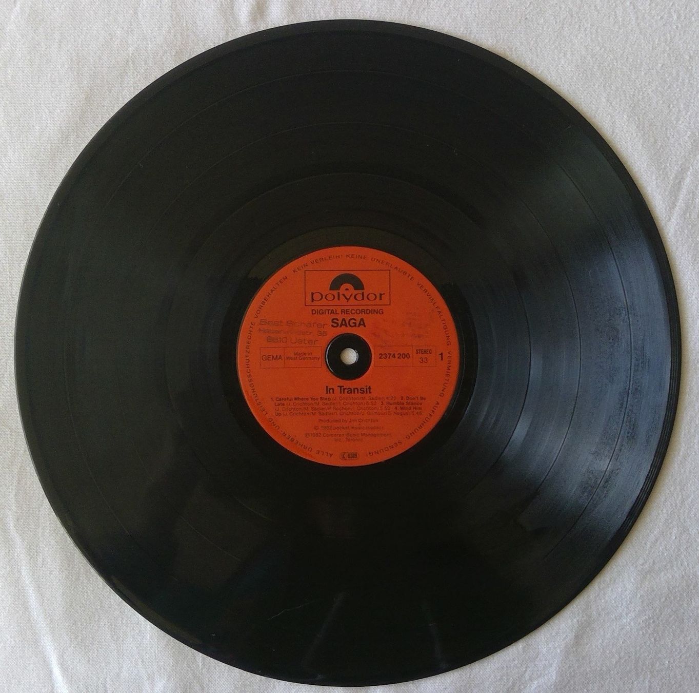 Dischi in vinile: Saga – In Transit - LP - 1982 - First Press – Usato da Uster venduto da Zardodel 2