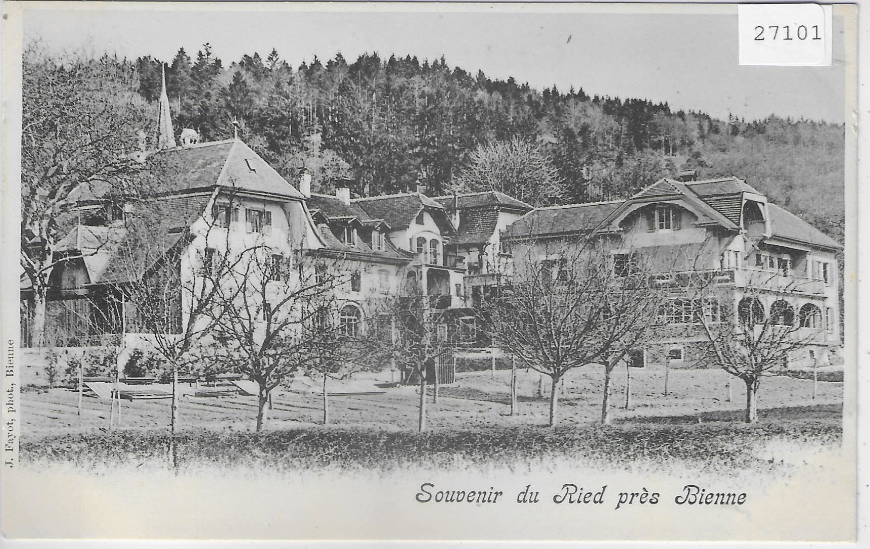 Ansichtskarten: Souvenir du Ried pres Bienne Biel – Gebraucht aus Ettingen von Kartenplanet