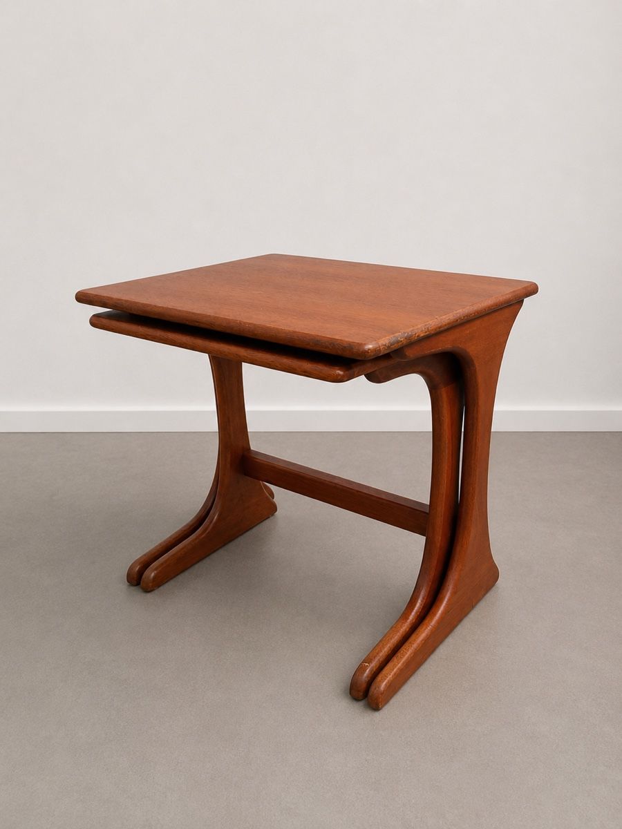 Tables: 2er Satztisch-Set, Teak, Mid-Century – D'occasion à Dachsen par Lor_sch