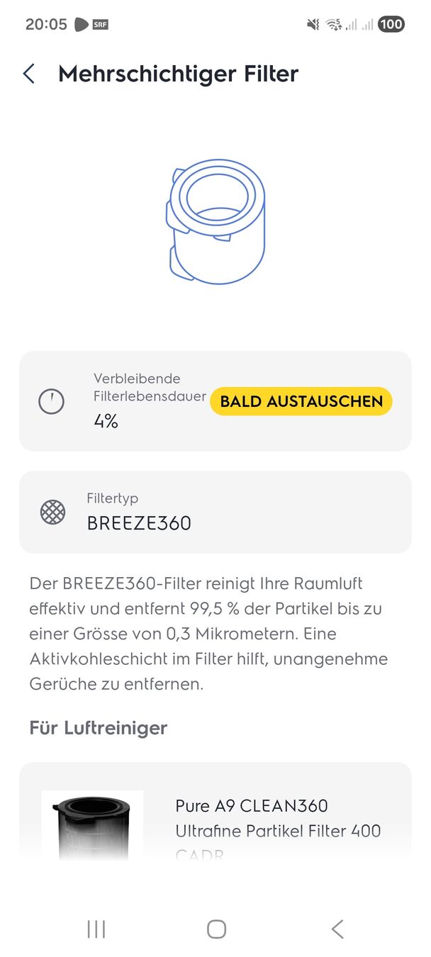 Electrolux Luftreiniger: Electrolux Pure A9 Luftreiniger – Gebraucht aus Gossau SG von patriciafisch 3