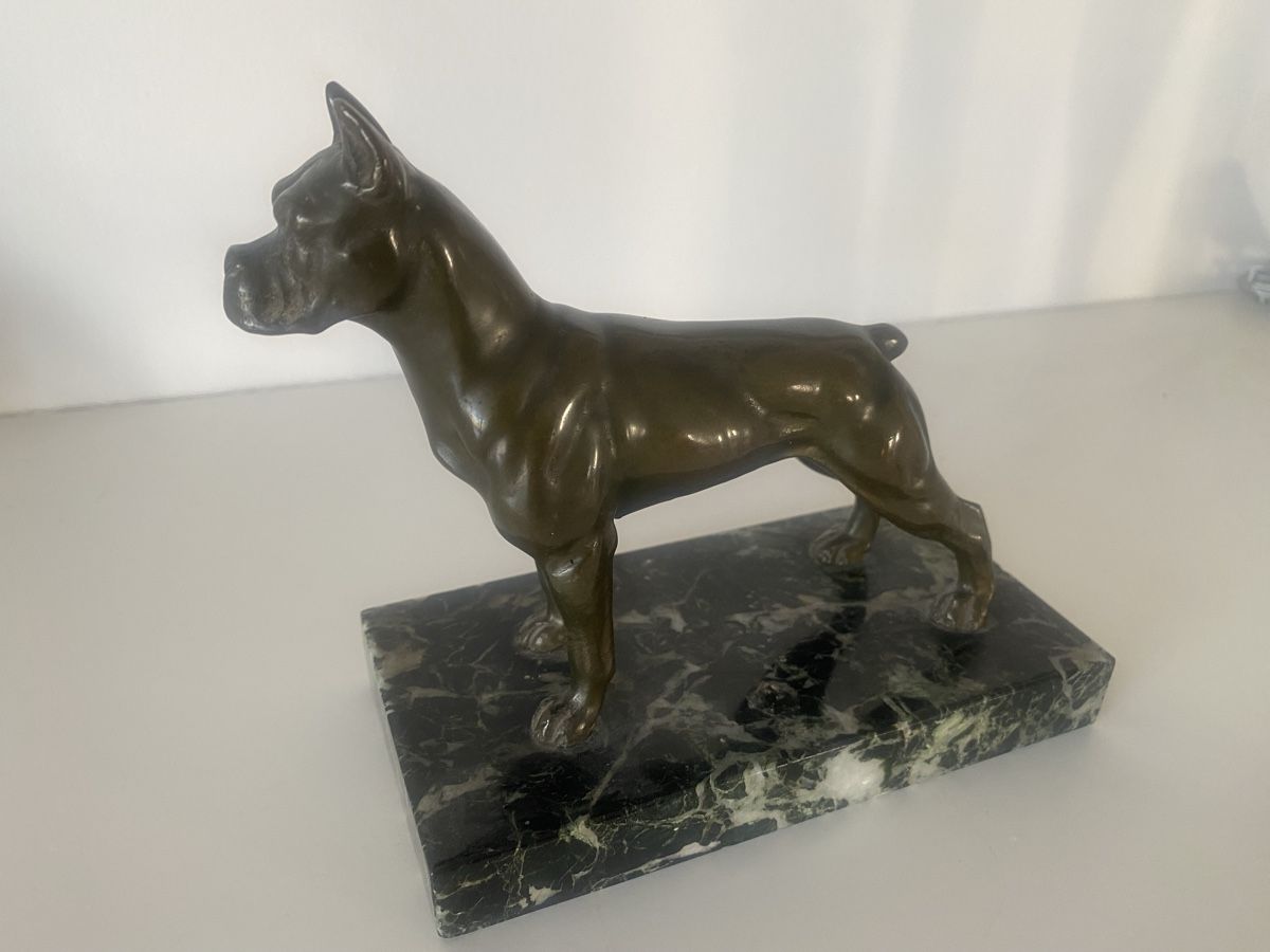 Sculture & Statue: Bronze Boxerhund  – Usato da Buochs venduto da Chreschte2 1