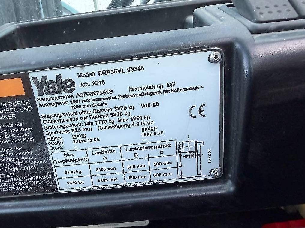 Carrelli elevatori e a forche: Stapler Yale Jg. 2018 mit Seitenhub – Usato da Wila venduto da abm_as 3