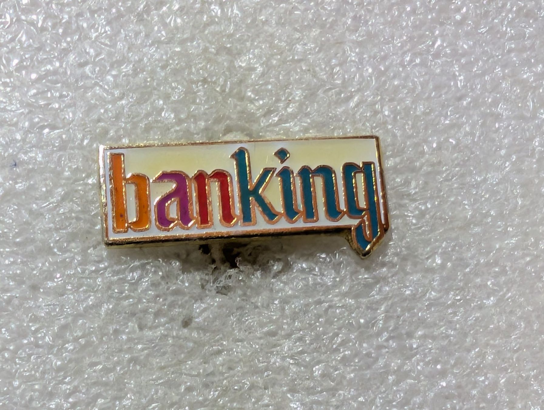 Placchette & Badge: Ansteckpin 107: Banking – Usato da Oppligen venduto da Pin-Fall-Shop