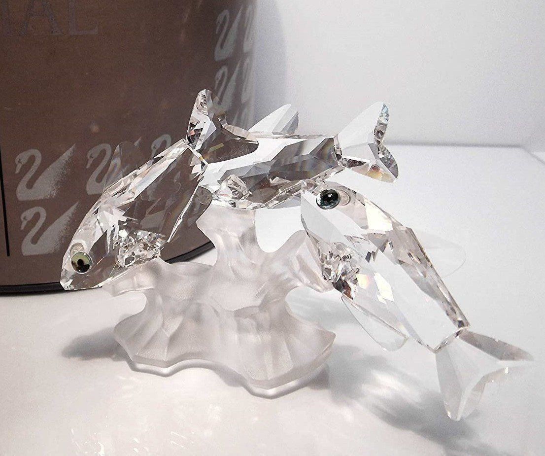 Swarovski Statuette: Original Swarovski Figur 3 Südseefische – Nuovo e nell'imballaggio originale da Stüsslingen venduto da pati-king