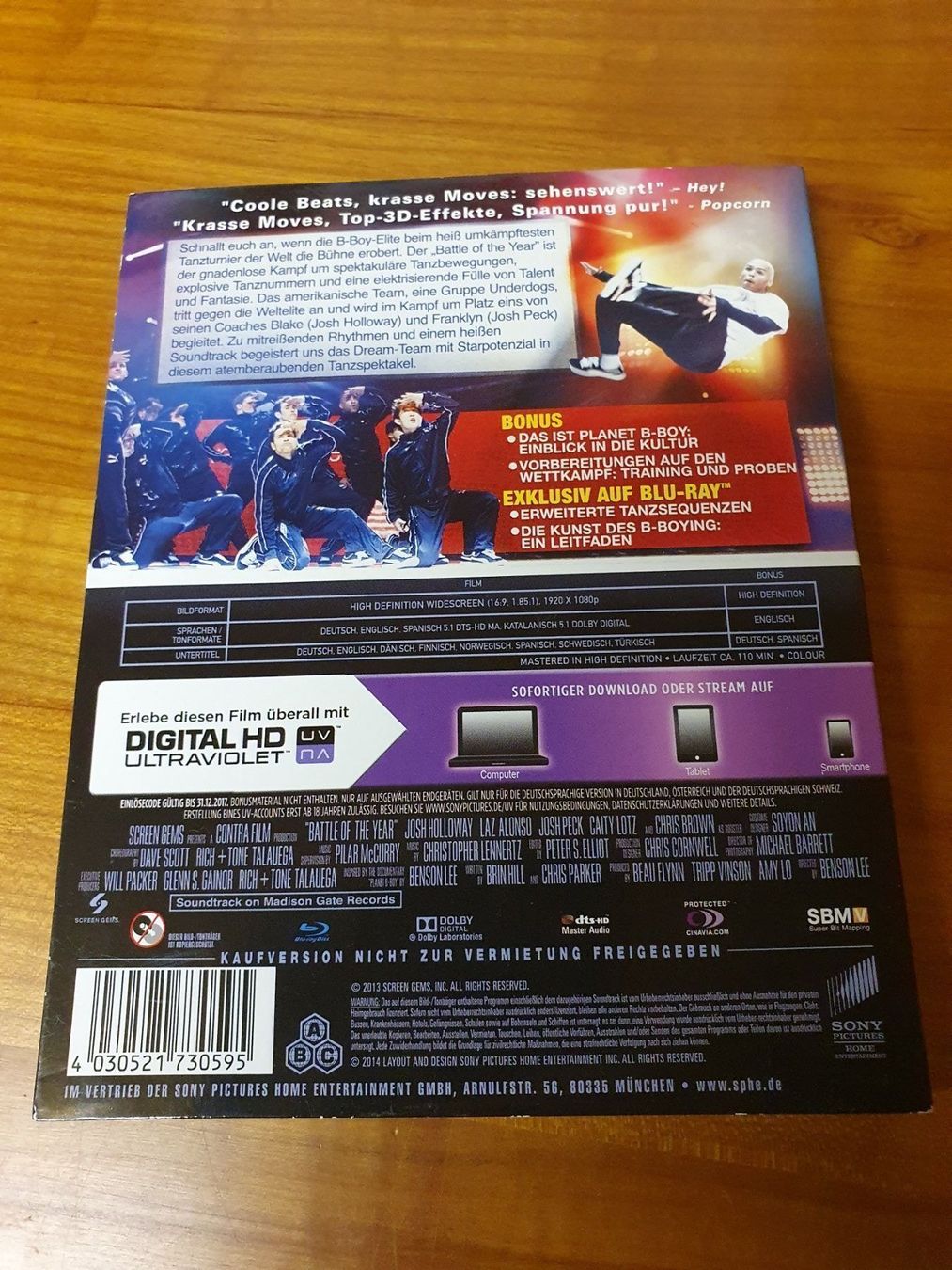 Alle DVDs: Battle of the Year Blu Ray – Gebraucht aus Oberdorf BL von BaldenEagle 1