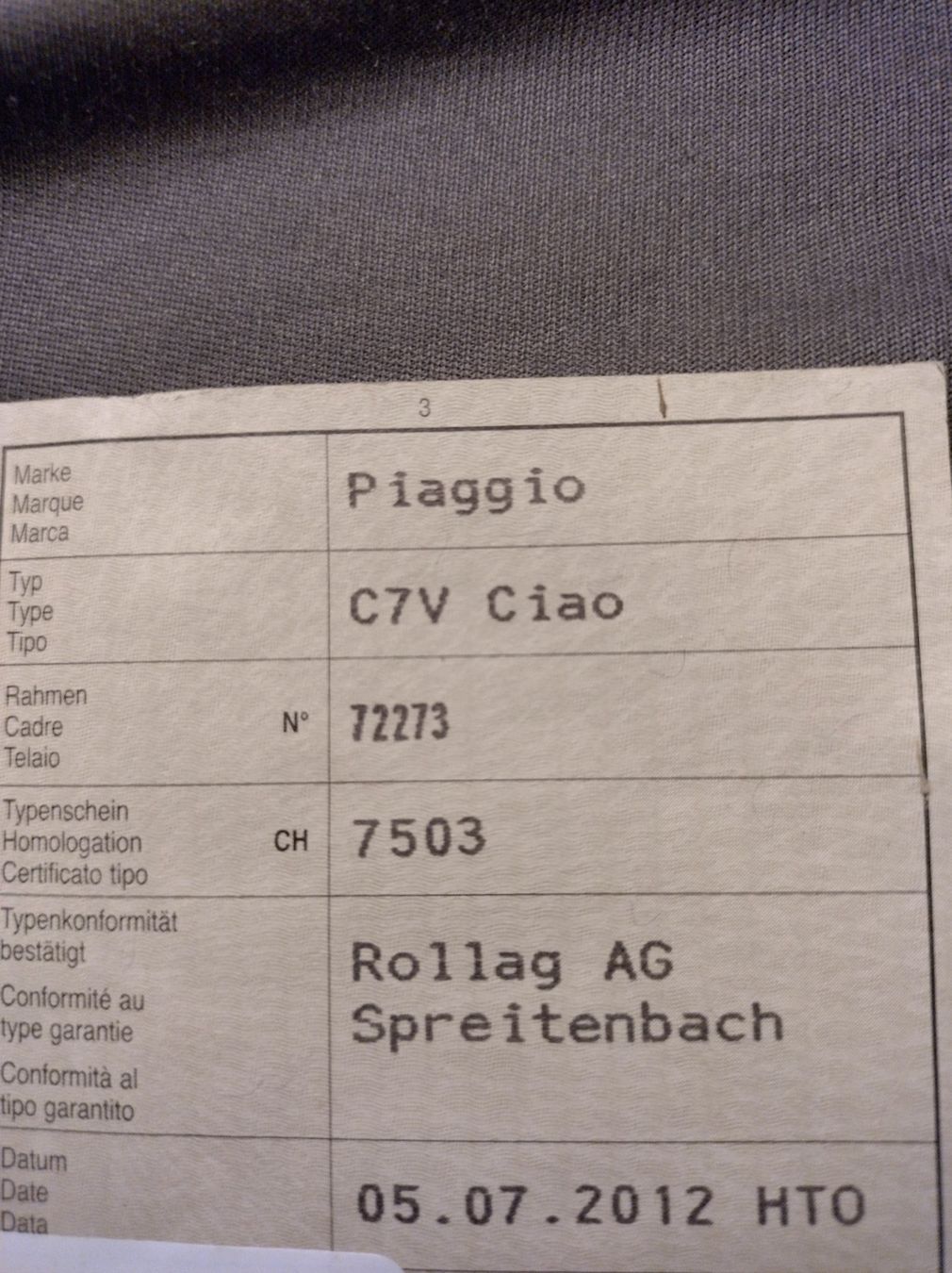 Piaggio Mofas: Mofa Ciao – Gebraucht aus Gretzenbach von Cobra71 6