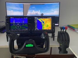 Komplettes Cockpit für MS Flugsimulator
