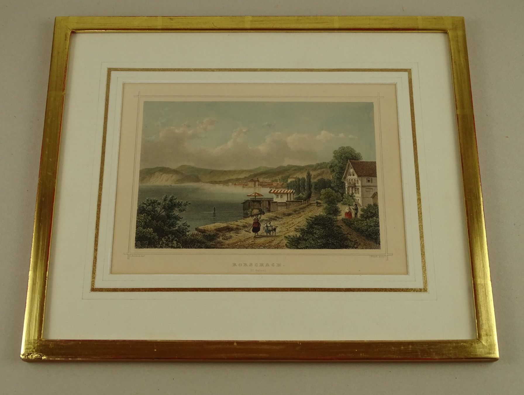 Incisioni: RORSCHACH, STAHLSTICH UM 1865 – Usato da Grüningen venduto da Kartensammler