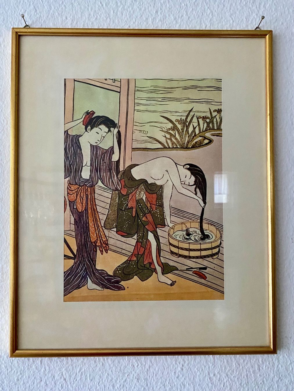 Foto & Immagini: Seidenmalerei Japan, Vintage-Bild "E" – Usato da Kriens venduto da deralchimist