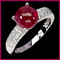 Rubin Ring 925 Silber