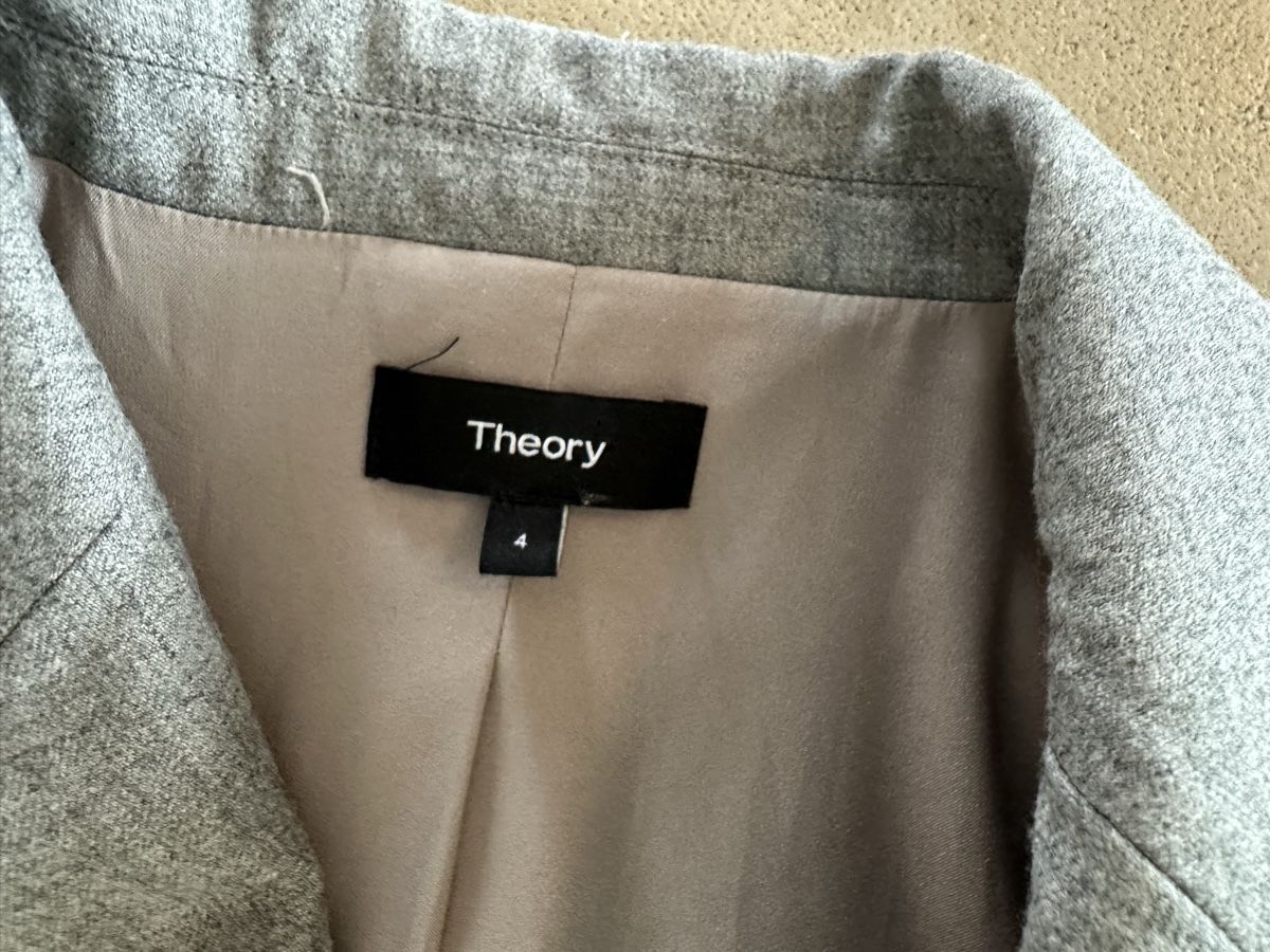 Theory Giacche: Theory Sakko Damen Grösse 4 Grau Fitted Blazer – Usato da Buchs SG venduto da Sunie 1