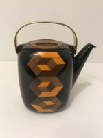 Seltene Victor Vasarely optische Skulptur Porzellan Kanne