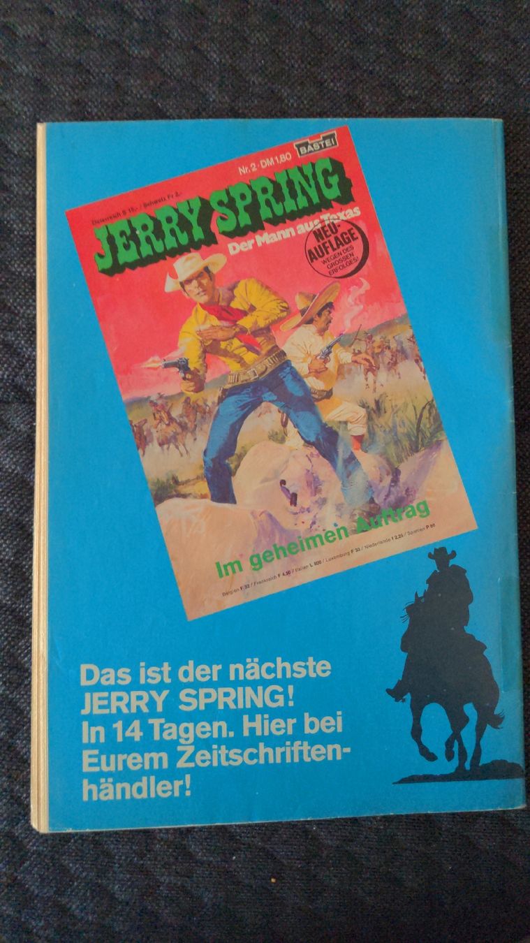 Fumetti: Jerry Spring Comic Nr.1- Der Mann aus Texas - Zweitauflage  – Usato da Niederscherli venduto da Mon_Art 1