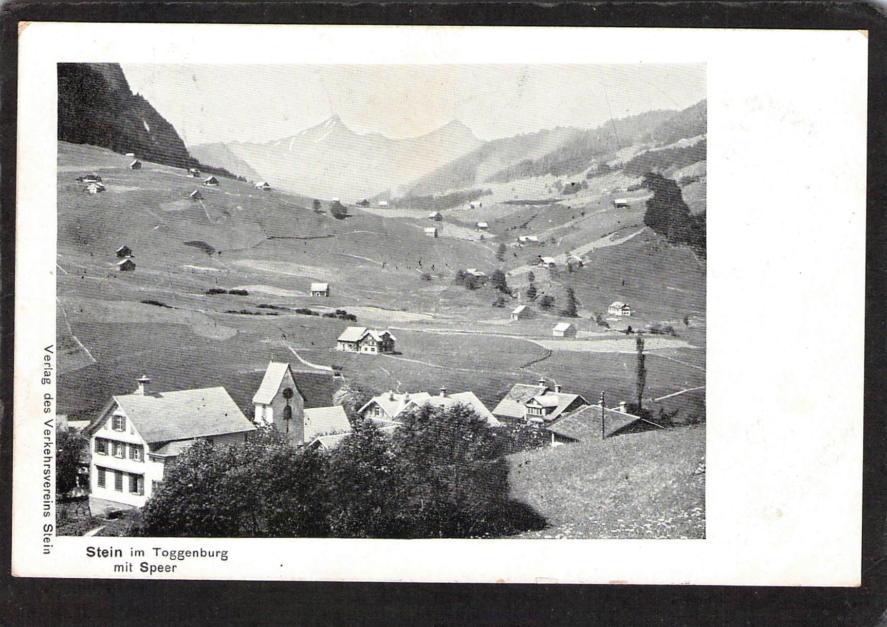 Cartoline postali: Stein SG im Toggenburg , gel. 1908 – Usato da Reichenburg venduto da Pipo-67