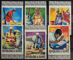 Guinee Kat. 292-297 B ** 1965 ungezähnt selten