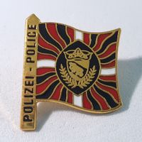 AA240 - Pin Fahne Polizei Police Kanton Bern  Nr. 348