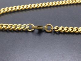 Collier maille gourmette en plaqué or
