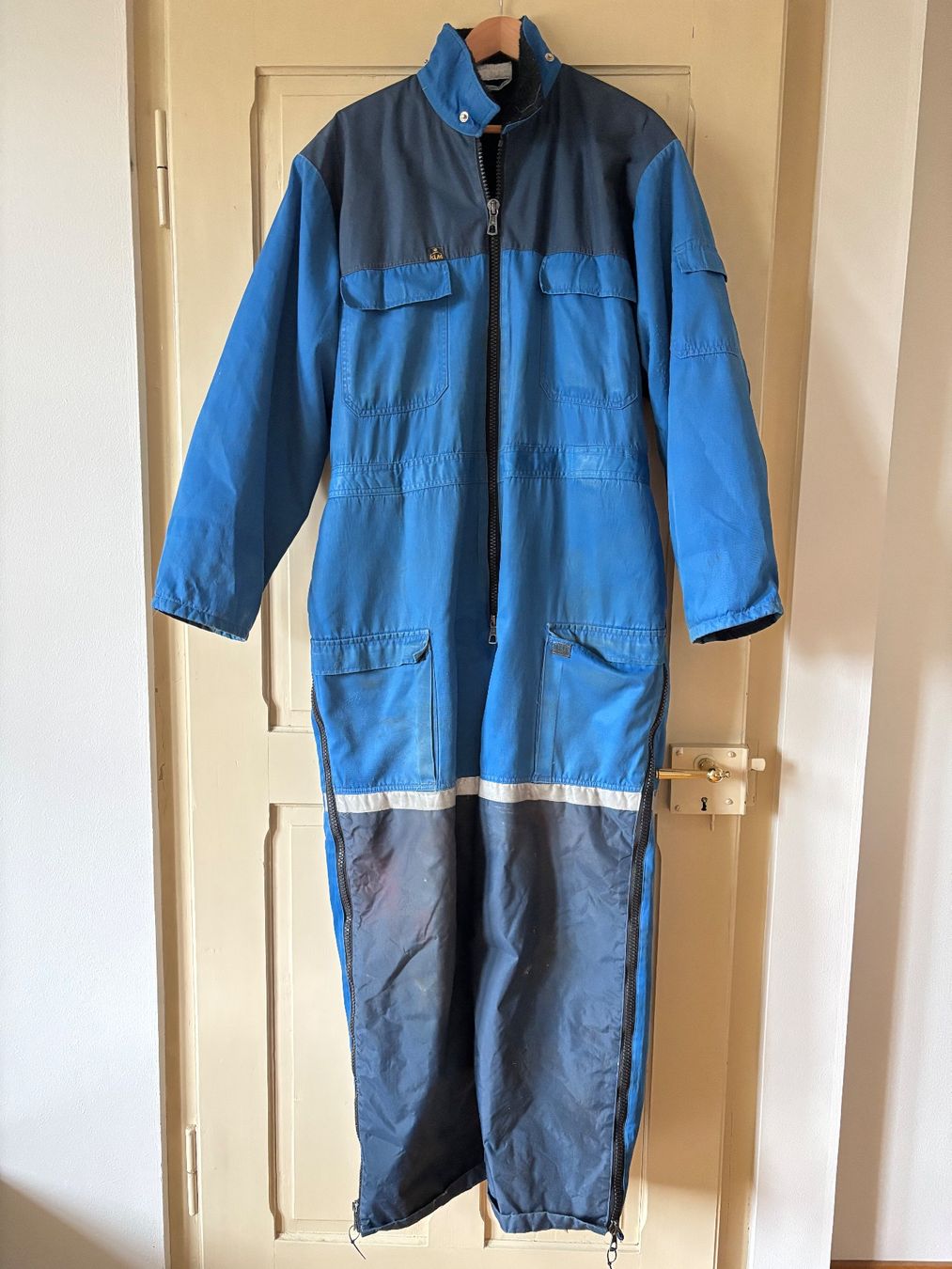 Hosen: Arbeiter Overall Thermo Gr. L blau – Gebraucht aus Lyss von PlaneSpotter